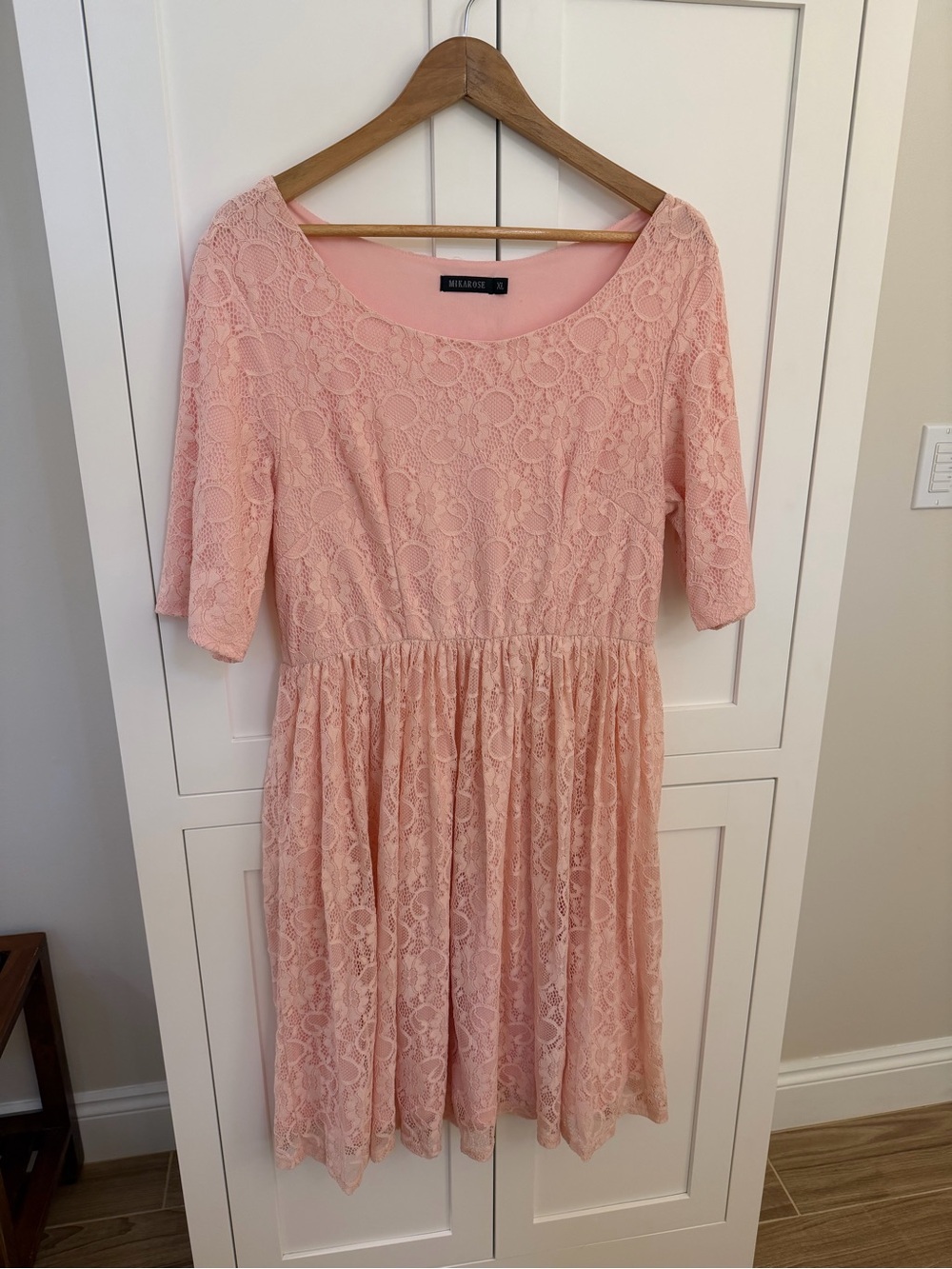 Mikarose Blush Pink Lace Dress